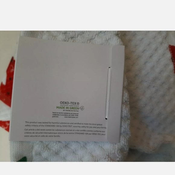 CARO Christmas Bath Towel Set Holiday 4 piece
